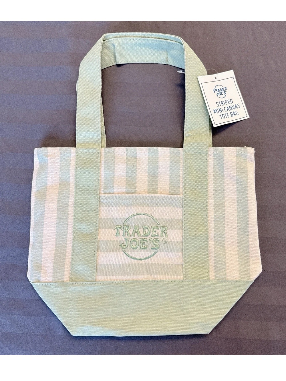 Trader Joe’s LIMITED EDITION Canvas Tote Bag RARE GREEN